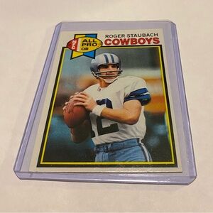 Roger Staubach 1979 Topps Football Card #400 Dallas Cowboys Vintage Collectible